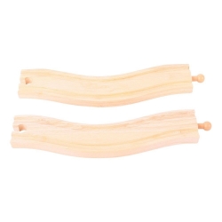 Bigjigs Houten rails flauwe bocht  BJ-BJT173 3