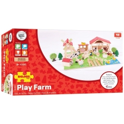 Afbeeldingen van Houten speel-boerderij 48-delig Bigjigs