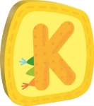 Image de Houten letter K Haba