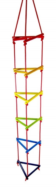 Picture of Klimrek touwladder driehoek kleurrijk Hess
