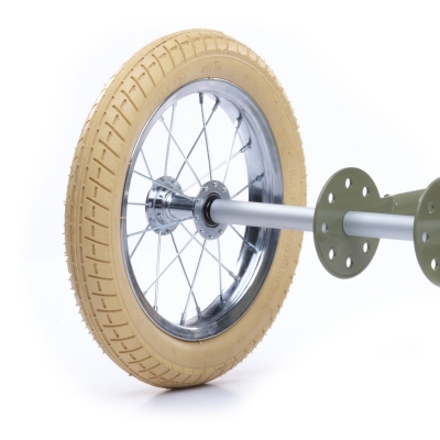Picture of Trybike Steel - Ombouwwiel voor stalen vintage fiets, witte band  
