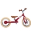 Trybike Steel 2-in-1 loopfiets Vintage Rood met luchtbanden, verstelbaar zadel en stalen frame – geschikt voor kinderen van 15 maanden tot 6 jaar.