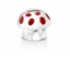 Picture of Spaarpot Paddestoel met rode stippen verzilverd