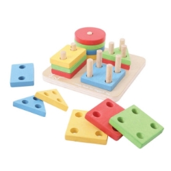 Image de Houten Vier-vormen sorteerder Bigjigs