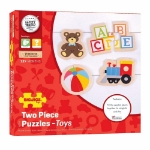 Image de Puzzels Speelgoed 4 x 2-delig 12m+ Bigjigs