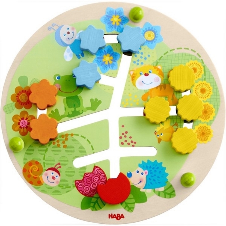 Afbeeldingen van Haba Motoriekbord Bloemen