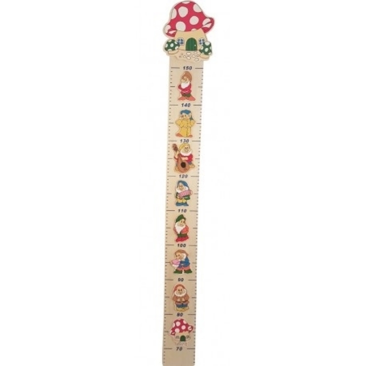 Picture of Meetlat Groeimeter Paddestoel en de 7 dwergen