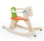 Image de Hobbelpaard Pintoy naturel oranje zitting en groene leuning
