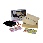 Picture of Lottospel kienset in houten kist