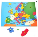 Picture of SALE!!!   Knop- legpuzzel Europa 3+ - Harmony Toys