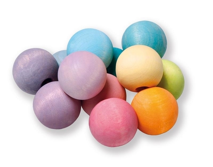 Afbeeldingen van Bijt- en grijpring ballen pastel Grimm's