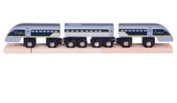 Image de Eurostar e320 sneltrein houten treinbaan Bigjigs