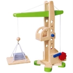Picture of Hijskraan Blank/Groen Vigatoys/Playwood 39 cm