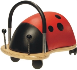 Afbeeldingen van Wheelybug small lieveheersbeestje loopwagen met zwenkwielen 1+