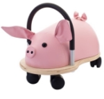 Afbeeldingen van Wheelybug small varken loopwagen met zwenkwielen 1+