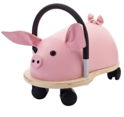 Afbeeldingen van Wheelybug small varken loopwagen met zwenkwielen 1+