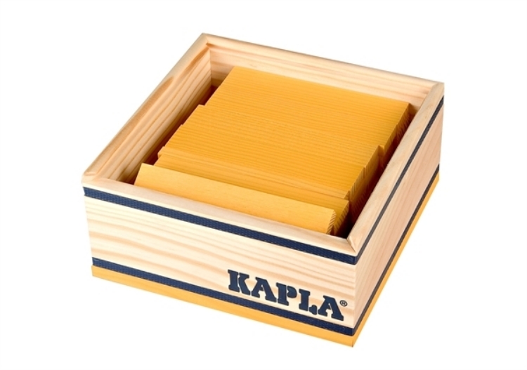 Picture of Kapla kistje met 40 plankjes geel