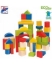 Image de 50 stuks bouwblokken hout gekleurd Woody
