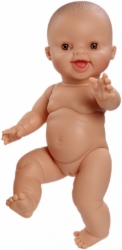 Afbeeldingen van Babypop Gordi naturel meisje lachend 34 cm
