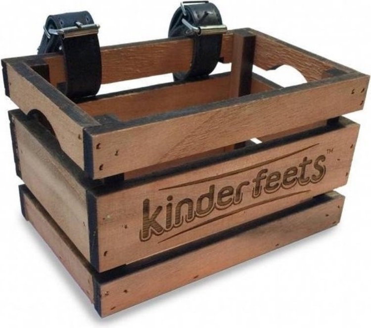 Afbeeldingen van Fietskrat hout Kinderfeets