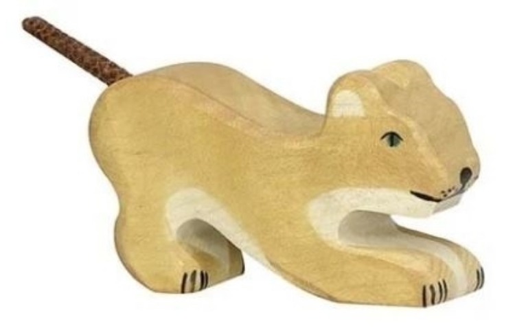 Picture of Leeuw welp spelend Holztiger