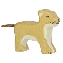 Holztiger Leeuw welp – Houten Speelfiguur – vanaf 3 jaar