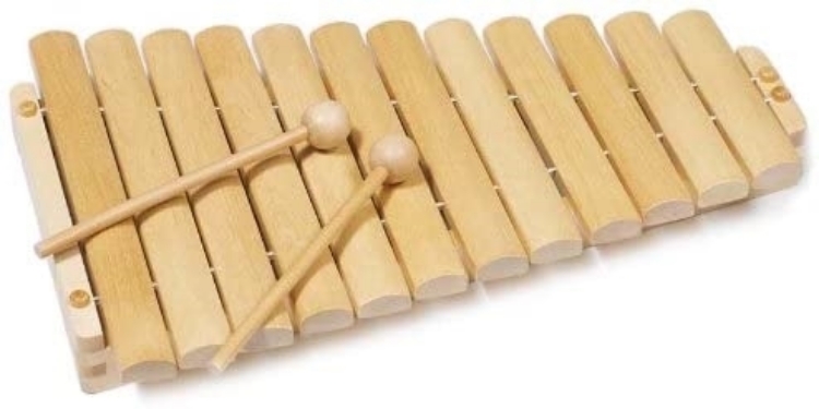 Bild von Xylofoon 12 tonig naturel beukenhout 