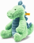 Afbeeldingen van Dino Spott Stegosaurus groen/blauw 28 cm Steiff Friends 