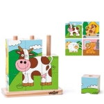 Picture of Vertikale stapelpuzzel  huisdieren