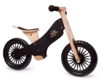 Afbeeldingen van Loopfiets- Balansfiets Classic Zwart met spaken Kinderfeets
