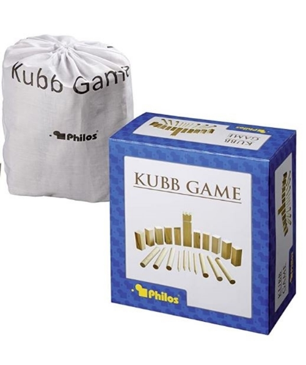 Picture of Kubb werpspel - grenenhout  - koning 30 cm - Philos