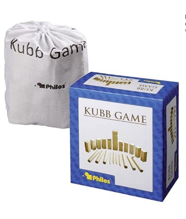Picture of Kubb werpspel - berkenhout - koning 30 cm - Philos