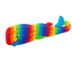 Afbeeldingen van Legpuzzel Walvis ABC Fairtrade