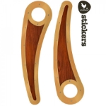 Afbeeldingen van Wbb stickers woodie