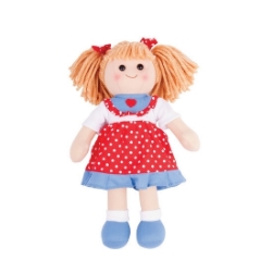 Afbeeldingen van Lappenpop Emily 34cm Bigjigs