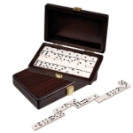 Picture of Domino dubbel 6 in luxe houten cassette - Philos