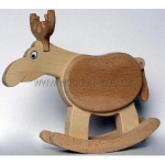 Picture of Spaarpot schommeldier Rendier beukenhout