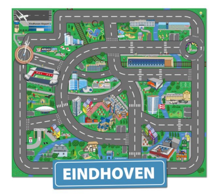 Bild von Speelkleed Eindhoven 130x160cm