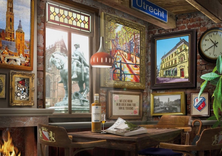 Picture of Puzzel Utrechts cafe - 1000 stukjes