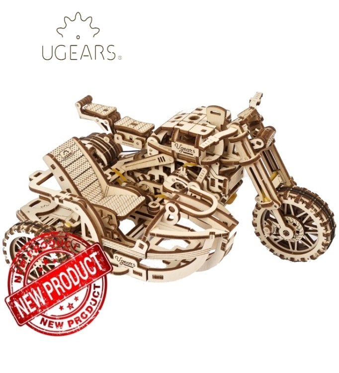 Picture of 3d Motorfiets met zijspan