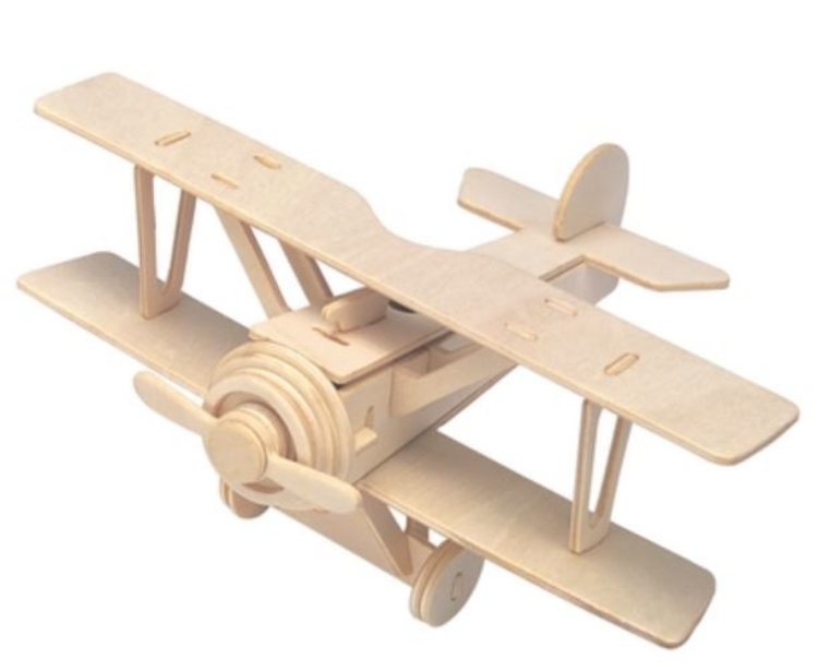 Afbeeldingen van 3d puzzel dubbeldekker vliegtuig