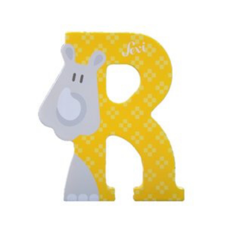 Image de Sevi dierenletter nieuw (R) neushoon
