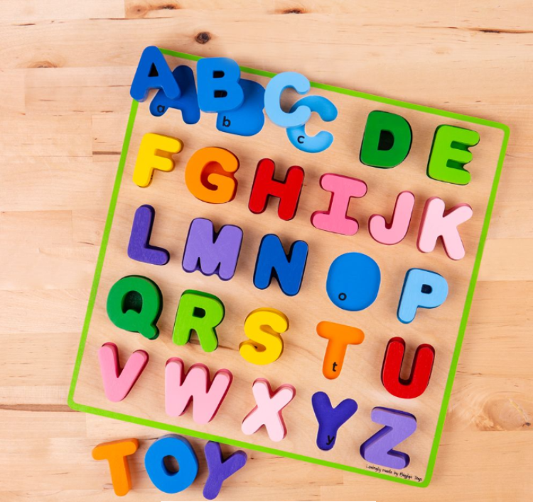Picture of Bigjigs Houten Alfabet Puzzel - Hoofdletters - Grote Stukken - 18m+