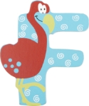 Picture of Houten dieren letter F