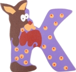 Picture of Houten dieren letter K