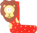 Picture of Houten dieren letter L