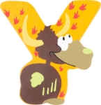 Picture of Houten dieren letter Y