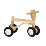 Picture of Loopfiets berken hout blank Van Dijk Toys vierwieler kinderfiets