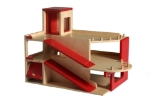 Picture of Speel-garage hout met 2 verdiepingen en lift Van Dijk Toys