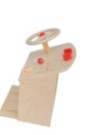 Picture of Stuurkolom  hout met sleutel en pedalen Autotje spelen  Van Dijk Toys
